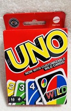 UNO Original Card Game With Customizable Wild Cards Brand New FREE SHIPPING 