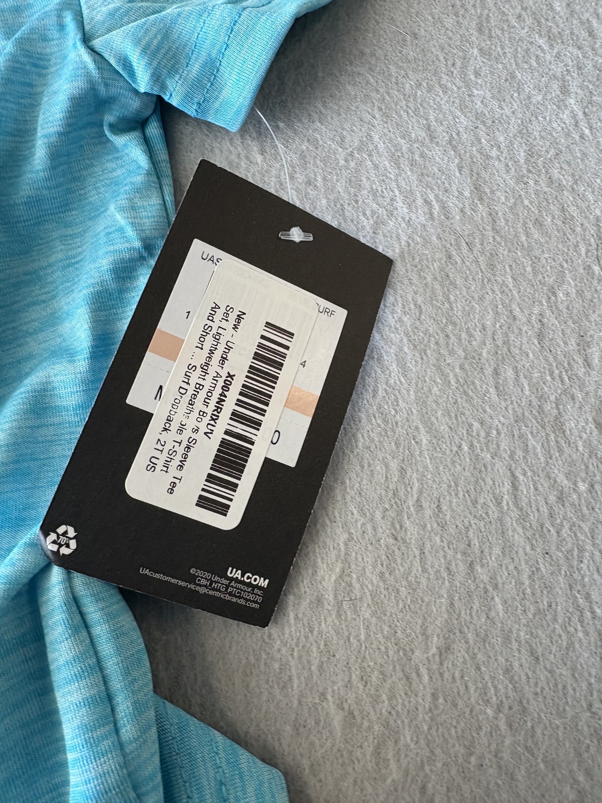 Under Armour Baby Toddler Boy 2T T-Shirt & Shorts Outfit Set Blue Purple NEW thumbnail 8