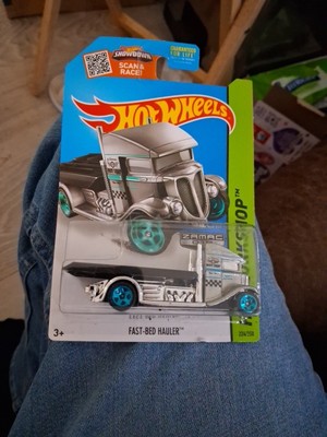 Hot Wheels HW Workshop 2013 Fast-Bed Hauler Silver 224/250 Rare Edition