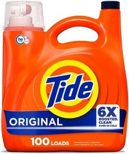 Tide Liquid Laundry Detergent, Original Scent, 125 fl oz, 100 Loads, Boosted Cle 0.20 per gallon