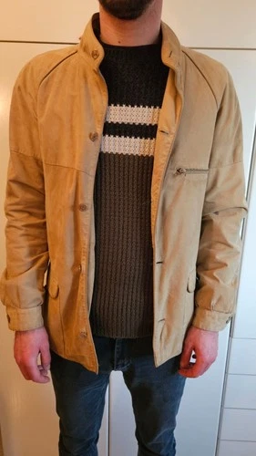Mens Vintage Mabrun Genuine Suede Jacket image 3