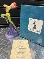 Disney WDCC Peter Pan Figure w/ COA “Nobody Calls Pan a Coward!”