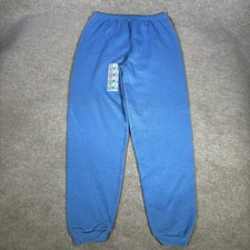 Hanes Her Way Sweatpants Womens XL Blue Fleece Blank Made In USA 90s NWOT