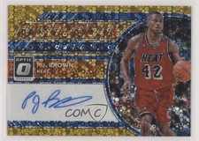 2017-18 Donruss Optic Fast Break Signatures Gold Prizm 7/10 PJ Brown Auto 0c2