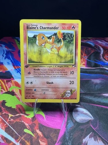 Blaine’s Charmander 61/132 – Gym Heroes – 1st Edition – Pokémon TCG 1999 HP