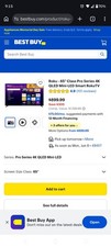 Roku 65" Pro Series 4K QLED Mini-LED 120Hz Smart Roku TV Black