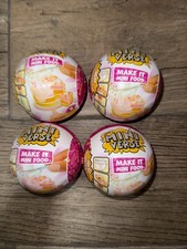 MGA's Mini Verse 'Make It Mini Food' Diner Series 3 New/Sealed Lot Of 4