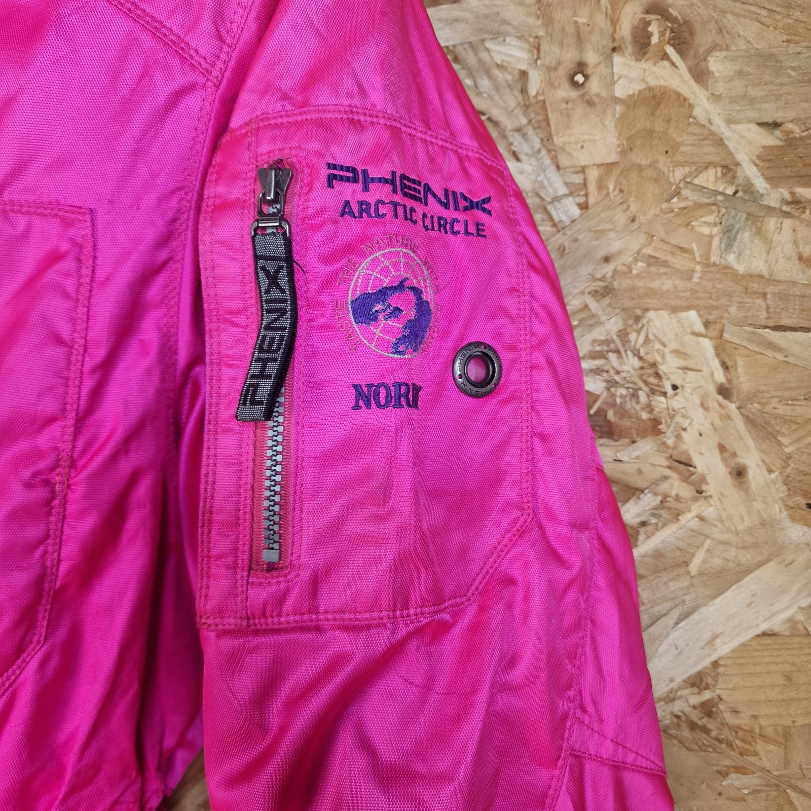 Phenix Nordi Japan Vintage 90s Bright Pink Ski Jacket L XL Unisex Zip In Fleece image 4