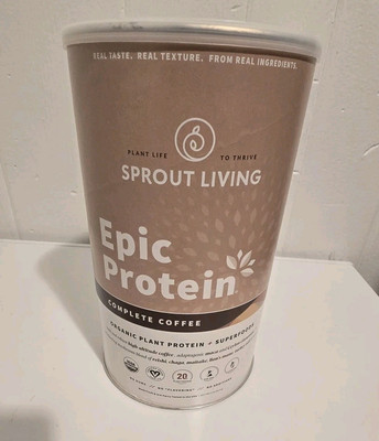 Epic Protein Complete Coffee Net WT 2Lb Organic Plant Protein + Superfoods 