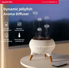 250ml Jellyfish Humidifier w/ Dynamic Lighting pickup spray to music w/remote