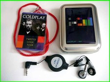 COLDPLAY X&Y Lmt VIP TWISTED LOGIC TOUR Exclusive HEADPHONE Earbuds CHRIS MARTIN