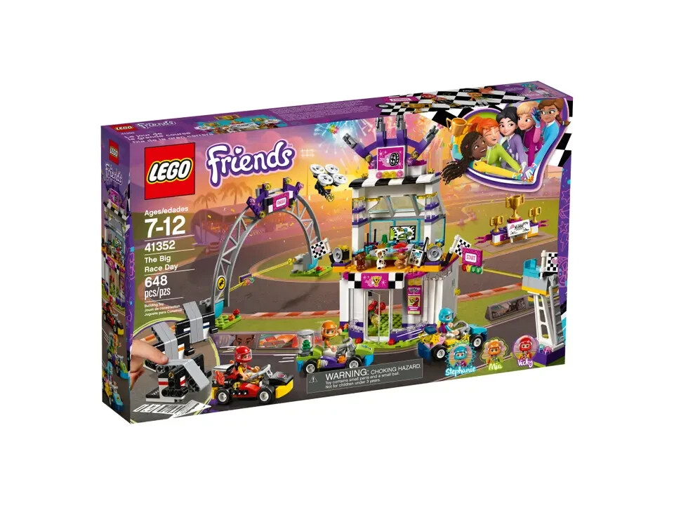 Lego The Big Race Day 41352 Friends Minifigure Building Set | eBay