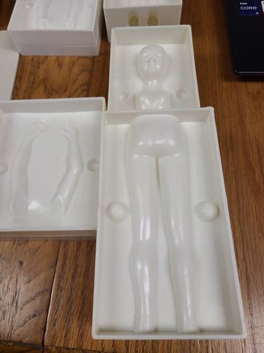 Wilton Gum Paste Molds, Man, Women, Children, Cake Decorating, 1977 Full Set - Picture 7 of 9