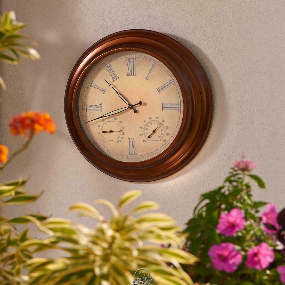 24 Slate Outdoor Clock For Sale Online Ebay