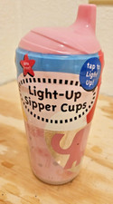 Cudlie Juvenile Products 10 ounce Light-Up Sipper Cup; Pink; New in Sealed Wrap