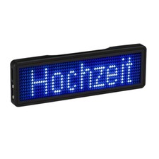 5X Bluetooth LED Name Badge Rechargeable Light Sign DIY Programmable5180