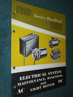1962 FORD CAR / TRUCK ELECTRICAL SYSTEM SHOP MANUAL / ORIGINAL BOOK