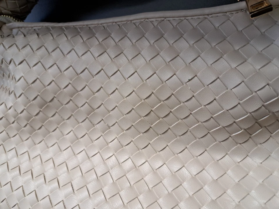 Melie Bianco Brigitte Recycled Vegan Leather Top Handle Large Satchel, Hobo Bag - Image 3 of 4