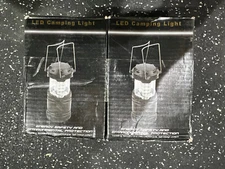 Outdoor Portable Tent LED Light Lamp with Fan Camping Hiking Equipment 2 Pack