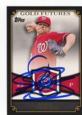 SIGNED BASEBALL CARD AUTO TOPPS 2012 DREW STOREN WASHINGTON NATIONALS #GF-32