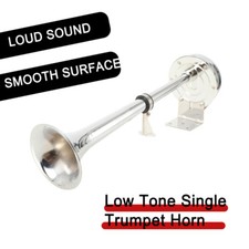 Hupe 12V Druckluft Laute Einzeltrompete 125DB Edelstahl Auto Lufthupe Nebelhorn