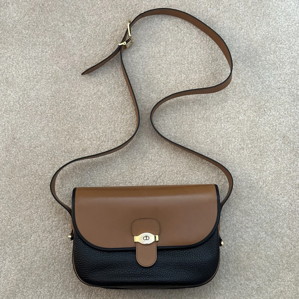 Christian Dior 1990s Brown Trotter Shoulder Bag · INTO