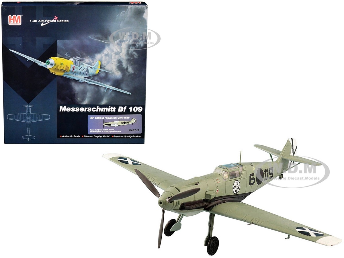 MESSERSCHMITT BF 109E-3 AIRCRAFT SPANISH CIVIL WAR 1943 1/48