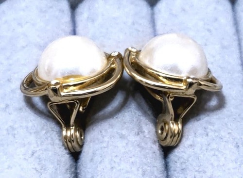 MONET Fake pearl x rhinestone earrings 39810 - 第 4/12 張圖片