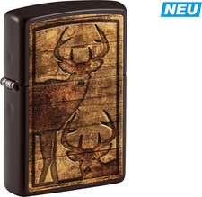 NEW!! ZIPPO "DEER" BROWN COLOR LIGHTER / 60006421 ANIMAL HUNTING HUNTER NATURE