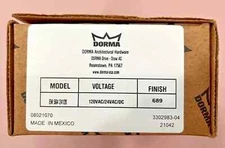 NEW Dorma EM 504 24120 Electromagnetic Door Holder, 689 Finish, FREE SHIPPING!