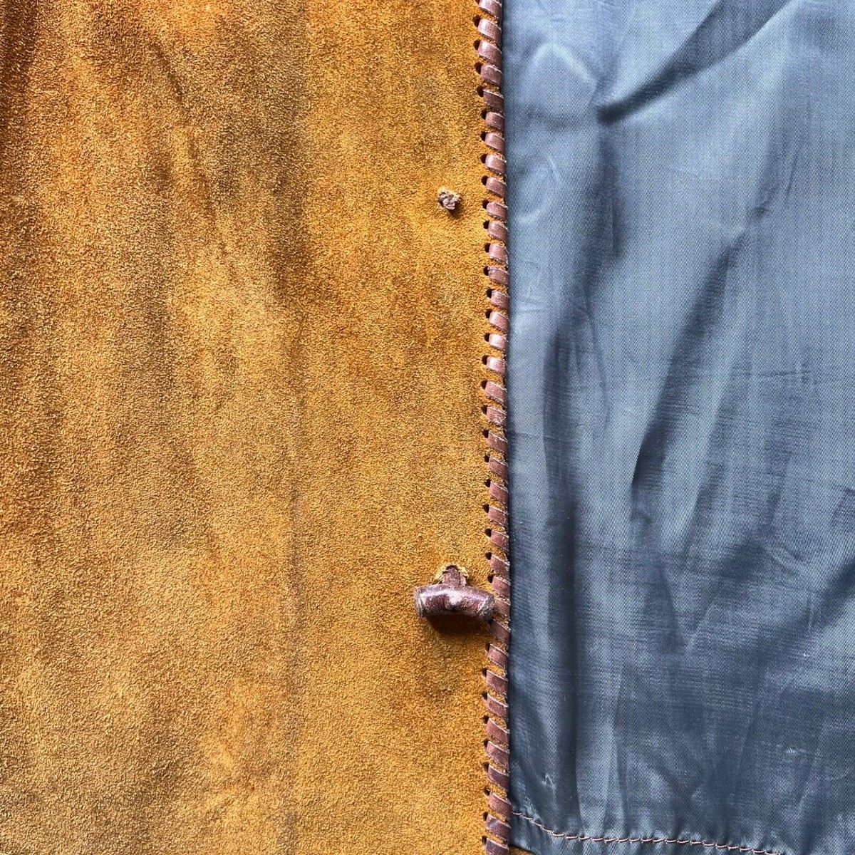 Vintage Char Leather Jacket 1960s 1970s Hippie Handcrafted Vintage Char Leather Jacket 1960s 1970s Hippie Handcrafted