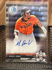 MIGUEL GOMEZ 2017 BOWMAN CHROME ROOKIE SAN FRANCISCO GIANTS AUTOGRAPH AUTO RC!!!