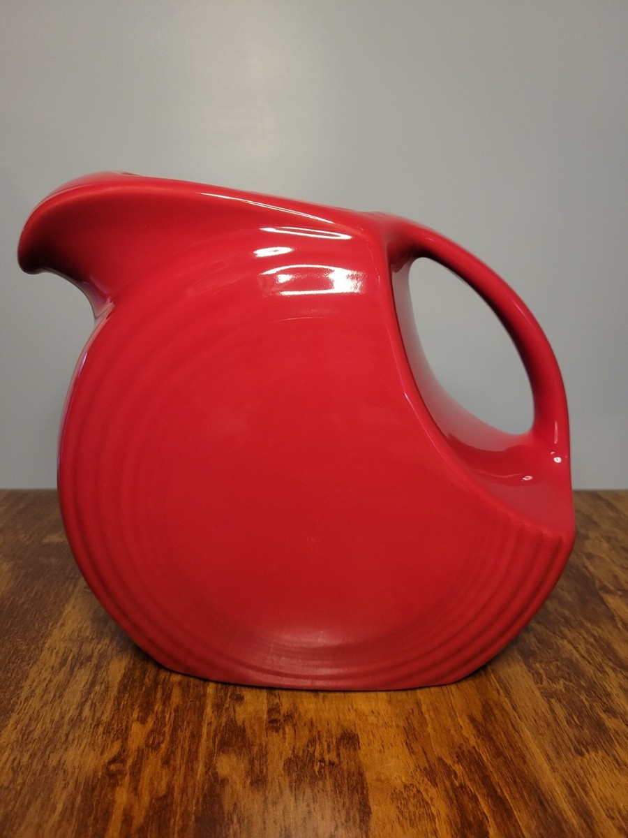 Fiesta Scarlet Red Large Disk Pitcher Fiestaware New