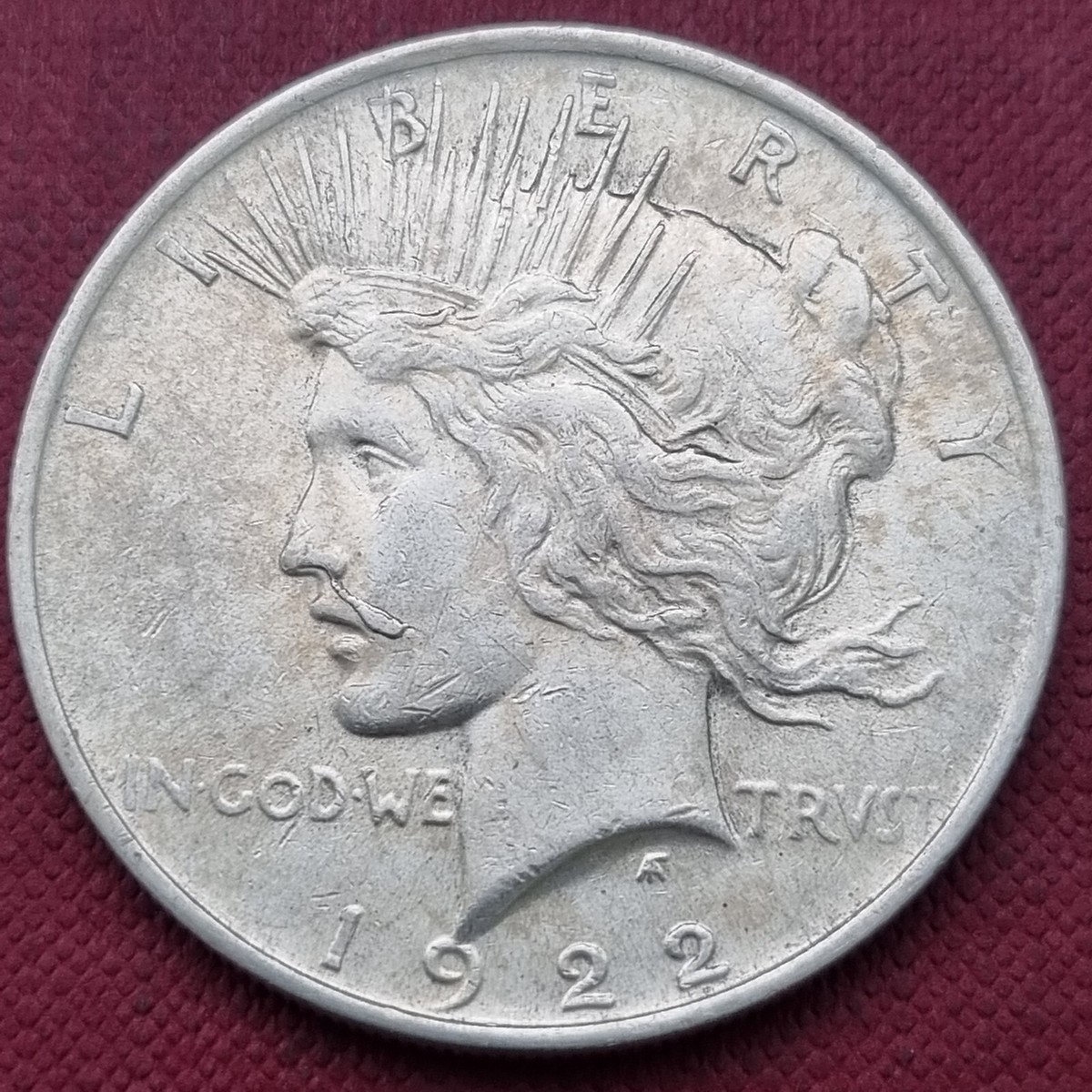 1922 Peace Dollar $1 Silver High Grade UNC VAM 12 A Moustache