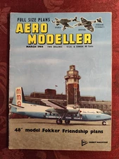 Rare AERO MODELLER magazine March 1964 Fokker Friendship Nieuport 28 C-1