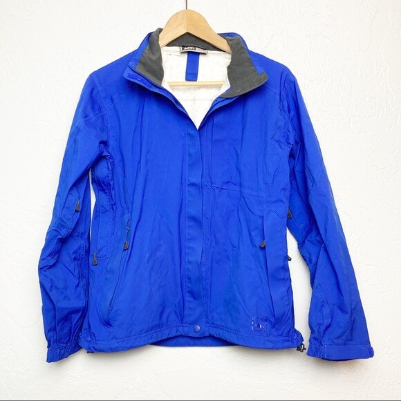 REI E1 elements blue outdoor windbreaker raincoat - image 1