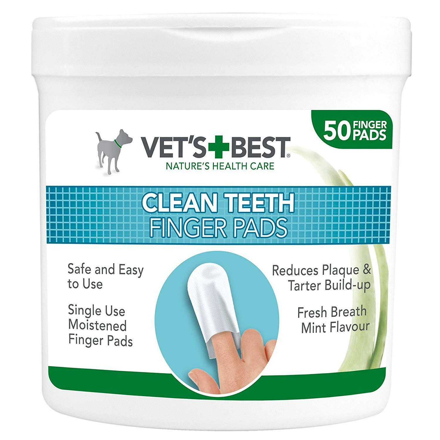 Dogs Teeth Cleaning Finger Pads Dental Tooth Clean Wipes Plaque Tartar
