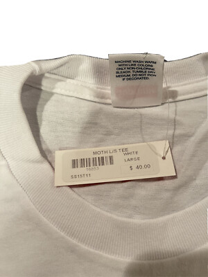 トップス supreme moth L/S 15SS Supreme L/S Long Sleeve Tee T-Shirt Top Moth SS15 White The
