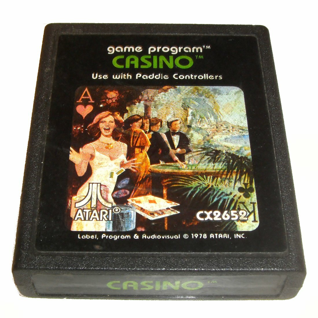 JOUEZ PLUS VITE avec le jeu américain CASINO BLACKJACK POKER Atari 2600 VCS NTSC