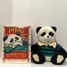 1993 Vintage Limited Edition Lands  End Panda Ping made by Gund