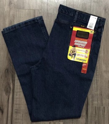 Wrangler Mens 42x34 Advanced Comfort Cowboy Cut Slim Fit