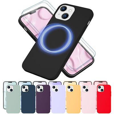 iPhone 14 Handyhülle MagSafe NALIA Case Cover matt dünn robust Magnet