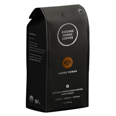 #ad Coffee 454 Horse Power Dark Roast Whole Bean 10 oz Certified Organic $23.78