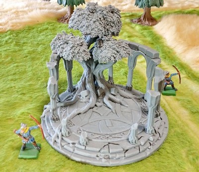 Elven Realms Ruined Temple of the Moon 28mm Elf Terrain D&D Warhammer LotR