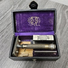 Intage GEM Razor In Original Box Vintage Shave Kit Strait Edge Razor