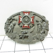 Veterans of Foreign Wars Life Member B-71 Siskiyou USA Pewter Belt Buckle