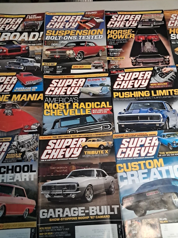 Lot Of Super Chevy Magazines From 2015 Full Year 12 Issues Foto 3 de 4