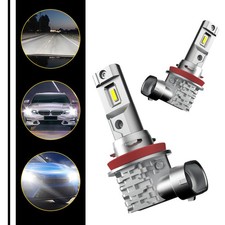 H11 LED H9 H8 Set Headlight High Low Super Beam 6500K Bright White Bulb Set Pair