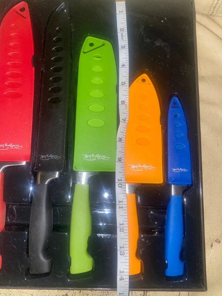 Juego de 5 cuchillos para cubiertos antiadherentes de colores Wolfgang Puck Foto 3 de 4