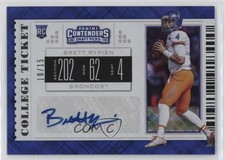 2019 Panini Contenders Draft Picks Diamond Ticket 10/15 Brett Rypien Auto 0w9n